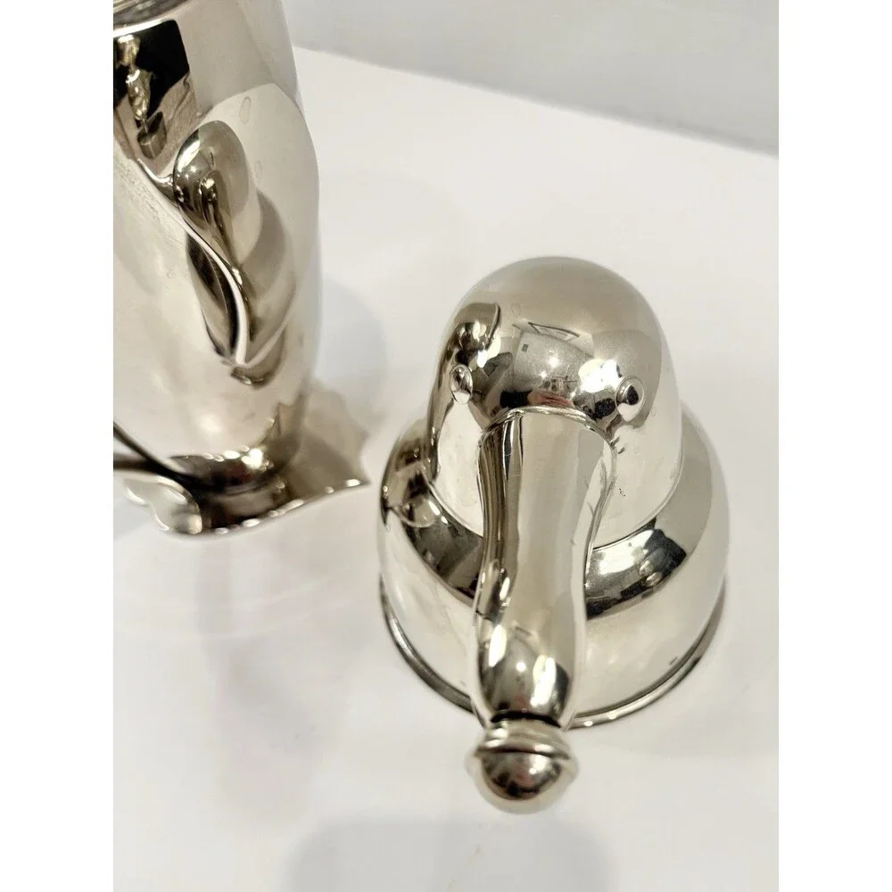 Vintage Restoration Hardware Penguin Cocktail Shaker Stainless Steel Barware